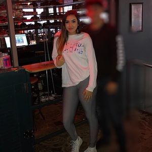 White PINK Longsleeve